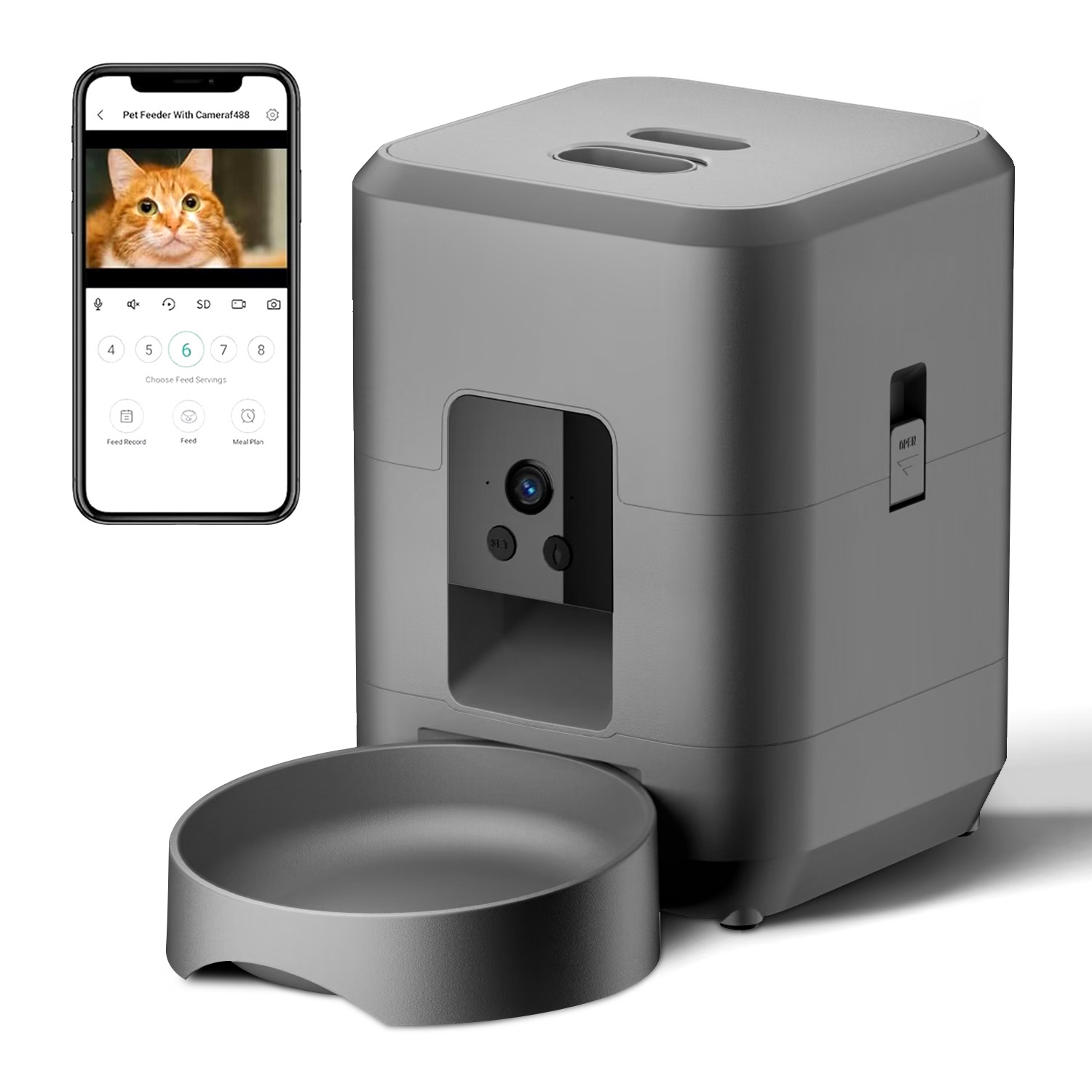 Kitchen Appliances Video - Kamera Özellikli Otomatik Kedi Besleyici, Video